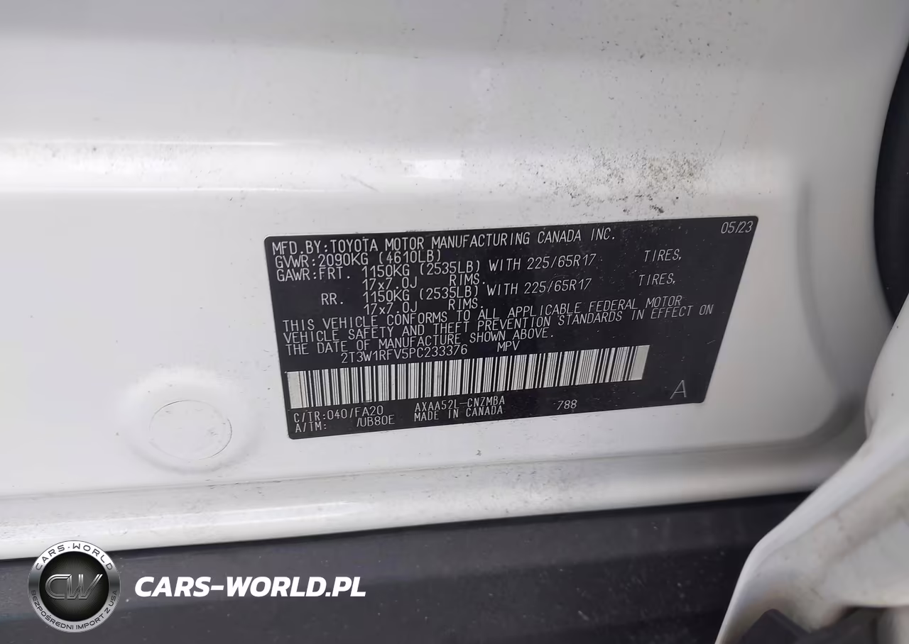 2023 Toyota Rav4 Xle VIN:2T3W1RFV5PC233376 - 9