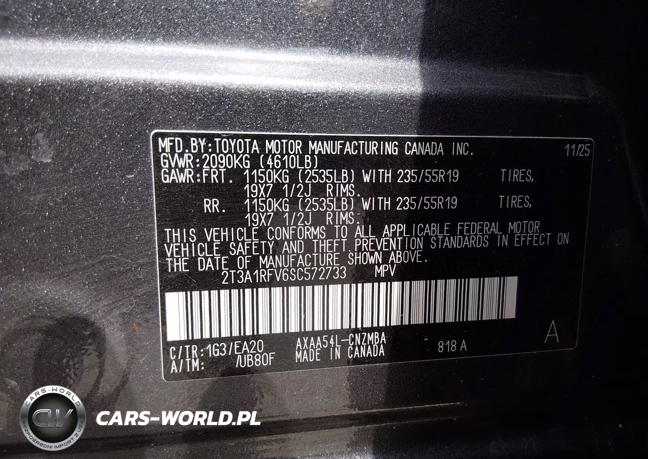 2025 Toyota Rav4 Xle Premium VIN:2T3A1RFV6SC572733 - 9