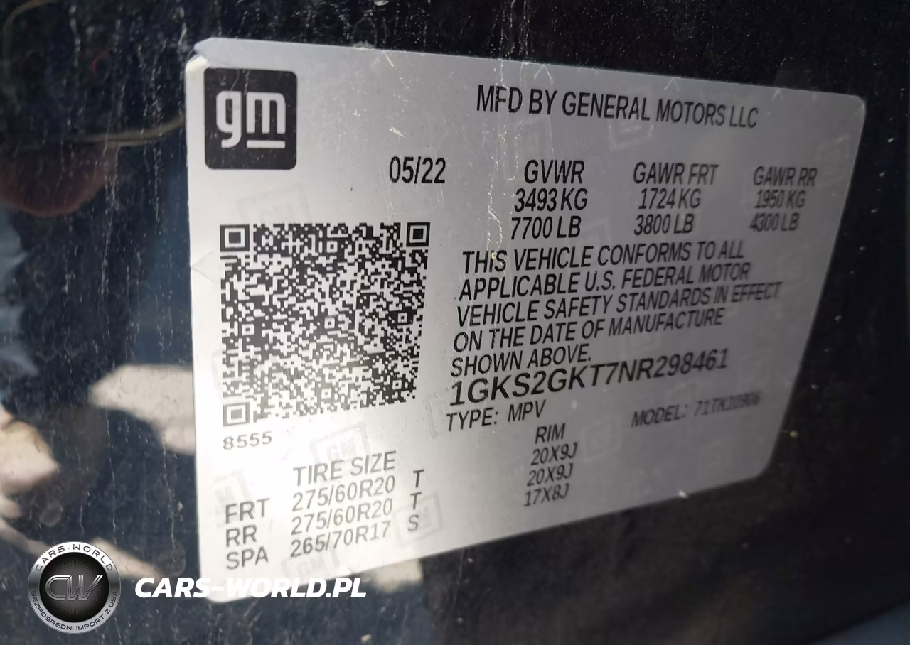 2022 GMC Yukon Xl 4Wd Slt VIN:1GKS2GKT7NR298461 - 9
