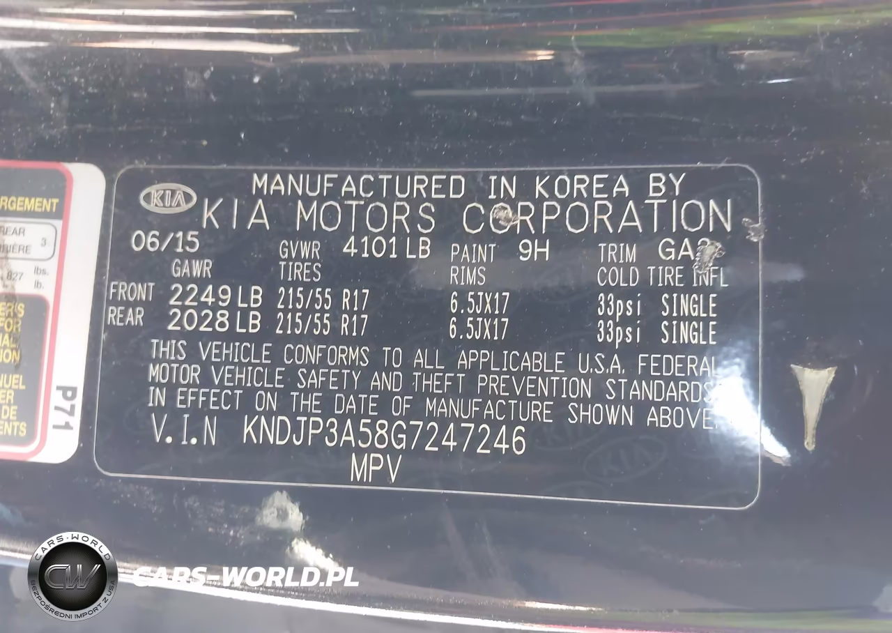 2016 Kia Soul + VIN:KNDJP3A58G7247246 - 9