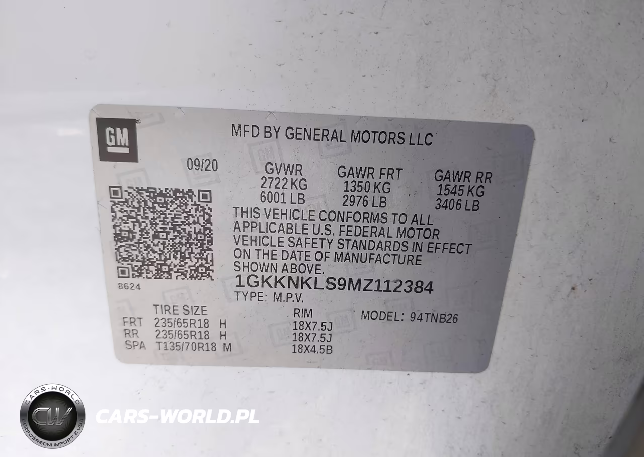 2021 GMC Acadia Fwd Sle VIN:1GKKNKLS9MZ112384 - 9