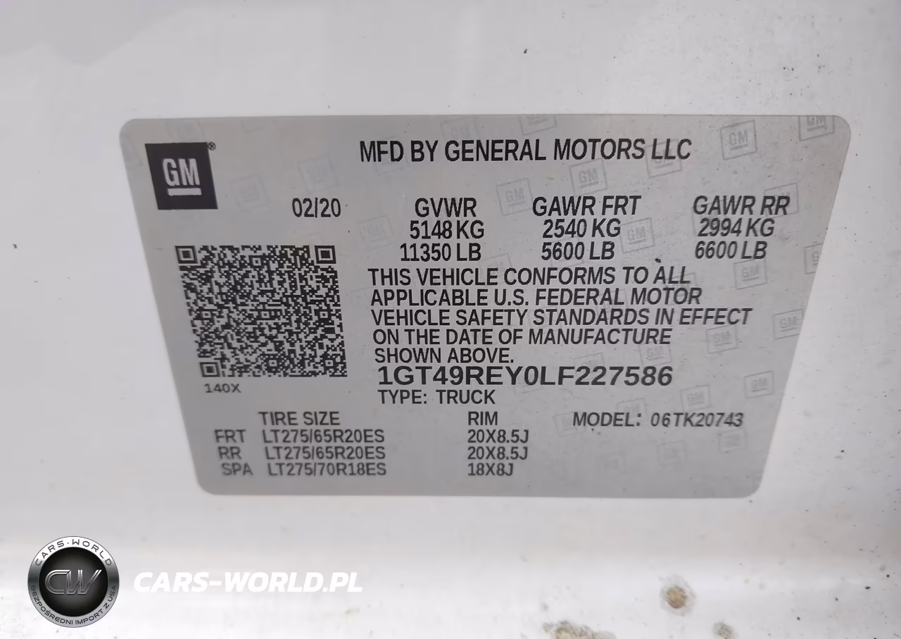 2020 GMC Sierra 2500Hd 4Wd Standard Bed Denali VIN:1GT49REY0LF227586 - 9
