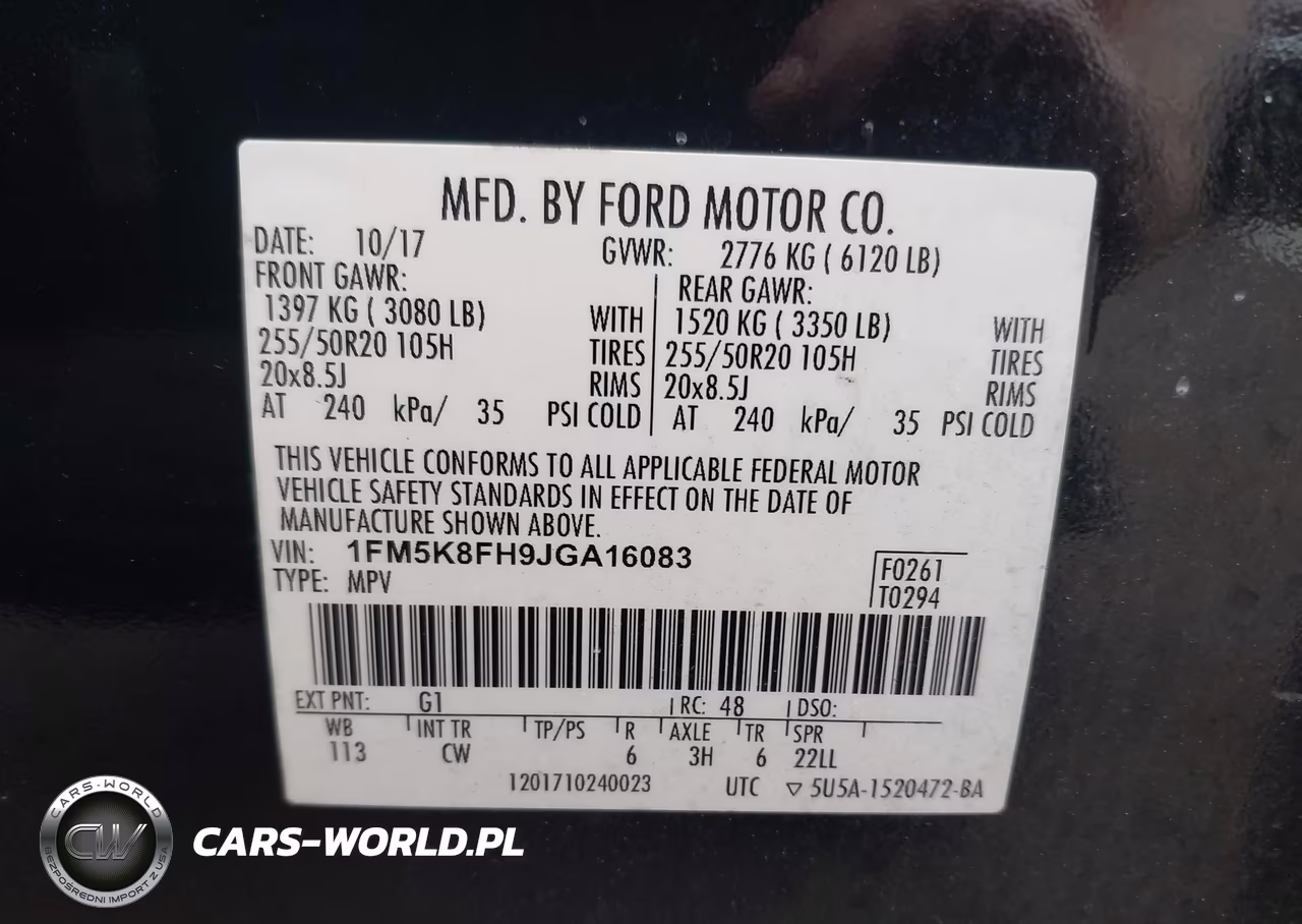 2018 Ford Explorer Limited VIN:1FM5K8FH9JGA16083 - 9