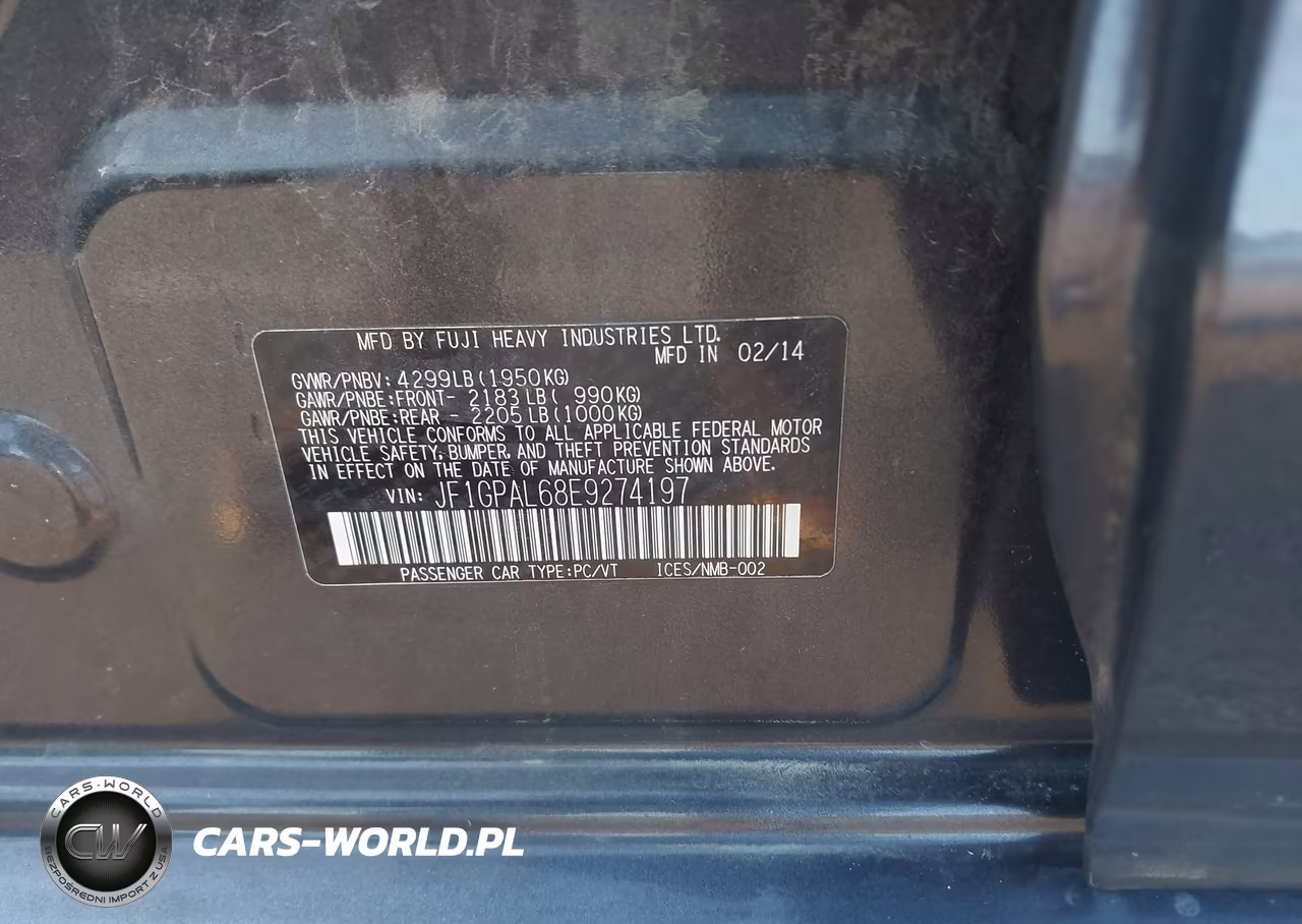 2014 Subaru Impreza 2.0I Sport Premium VIN:JF1GPAL68E9274197 - 9