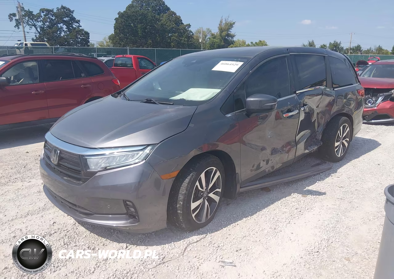 2021 Honda Odyssey Touring VIN:5FNRL6H84MB033960 - 2