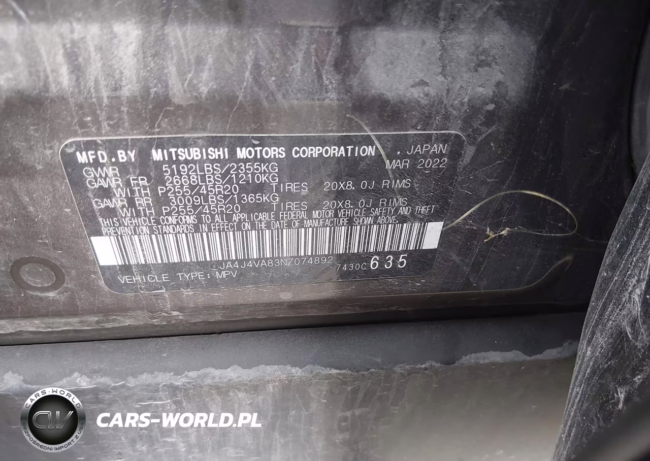 2022 Mitsubishi Outlander Sel 2.5 S-Awc-Sel Launch Edition S-Awc-Sel Special Edition S-Awc VIN:JA4J4VA83NZ074892 - 9