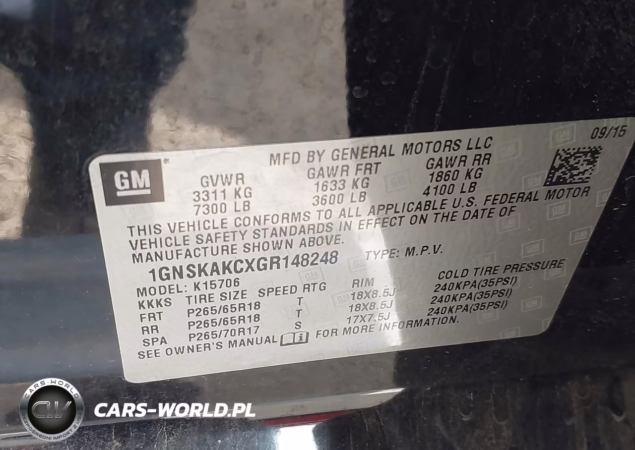 2016 Chevrolet Tahoe Ls VIN:1GNSKAKCXGR148248 - 9