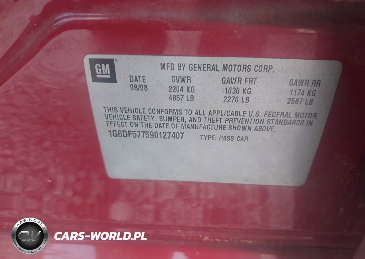 2009 Cadillac Cts Standard VIN:1G6DF577590127407 - 9