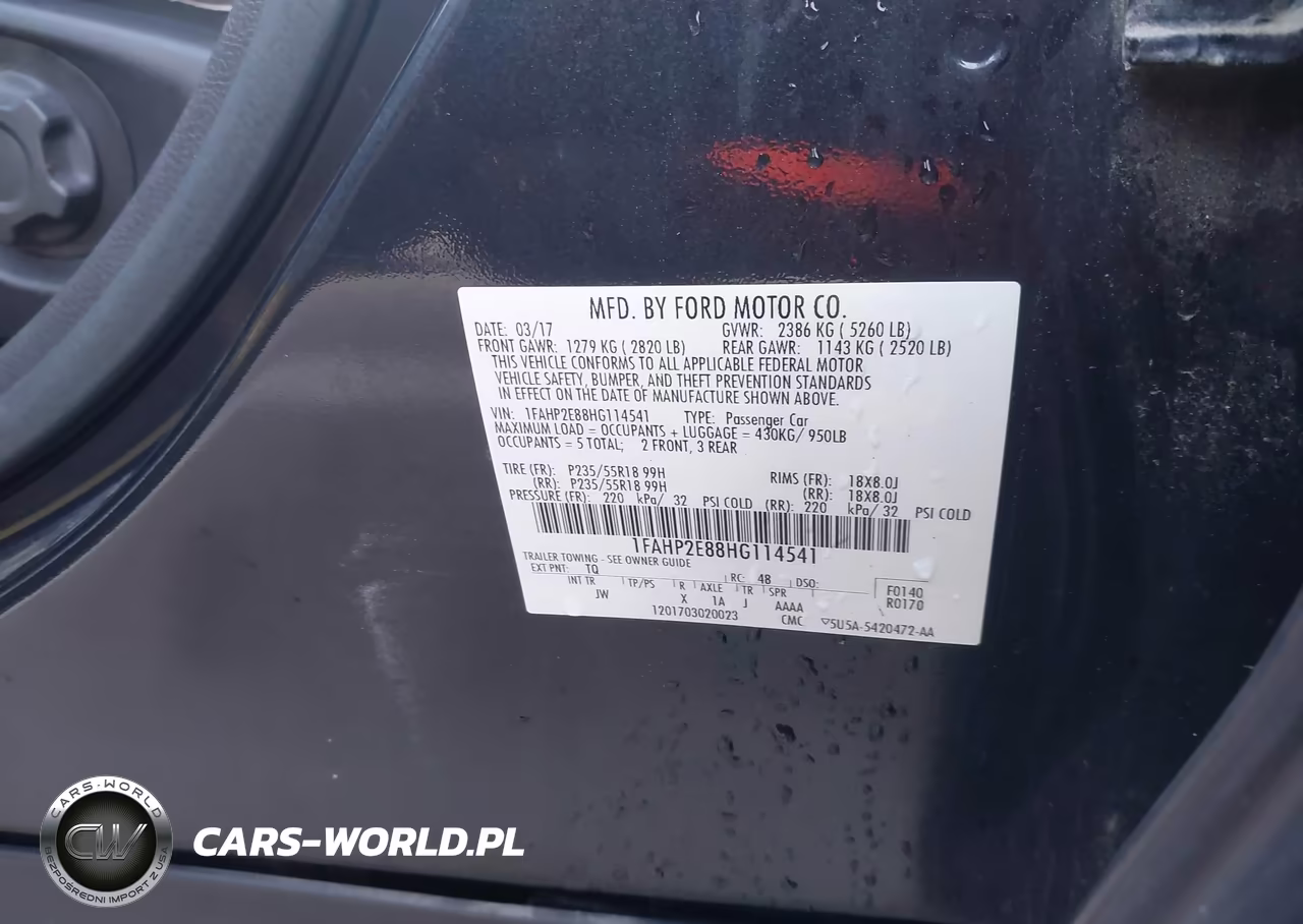 2017 Ford Taurus Sel VIN:1FAHP2E88HG114541 - 18