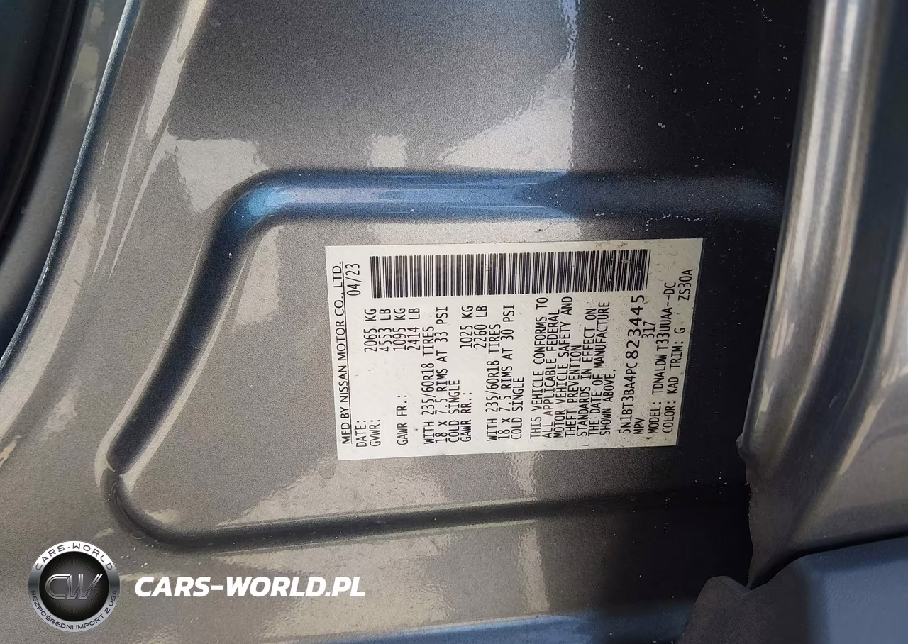 2023 Nissan Rogue Sv Fwd VIN:5N1BT3BA4PC823445 - 9