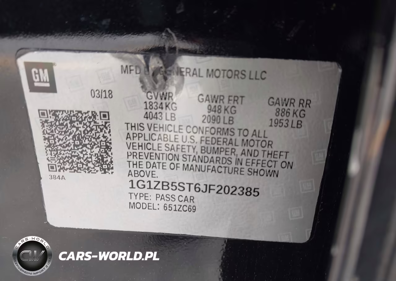 2018 Chevrolet Malibu 1Ls VIN:1G1ZB5ST6JF202385 - 9