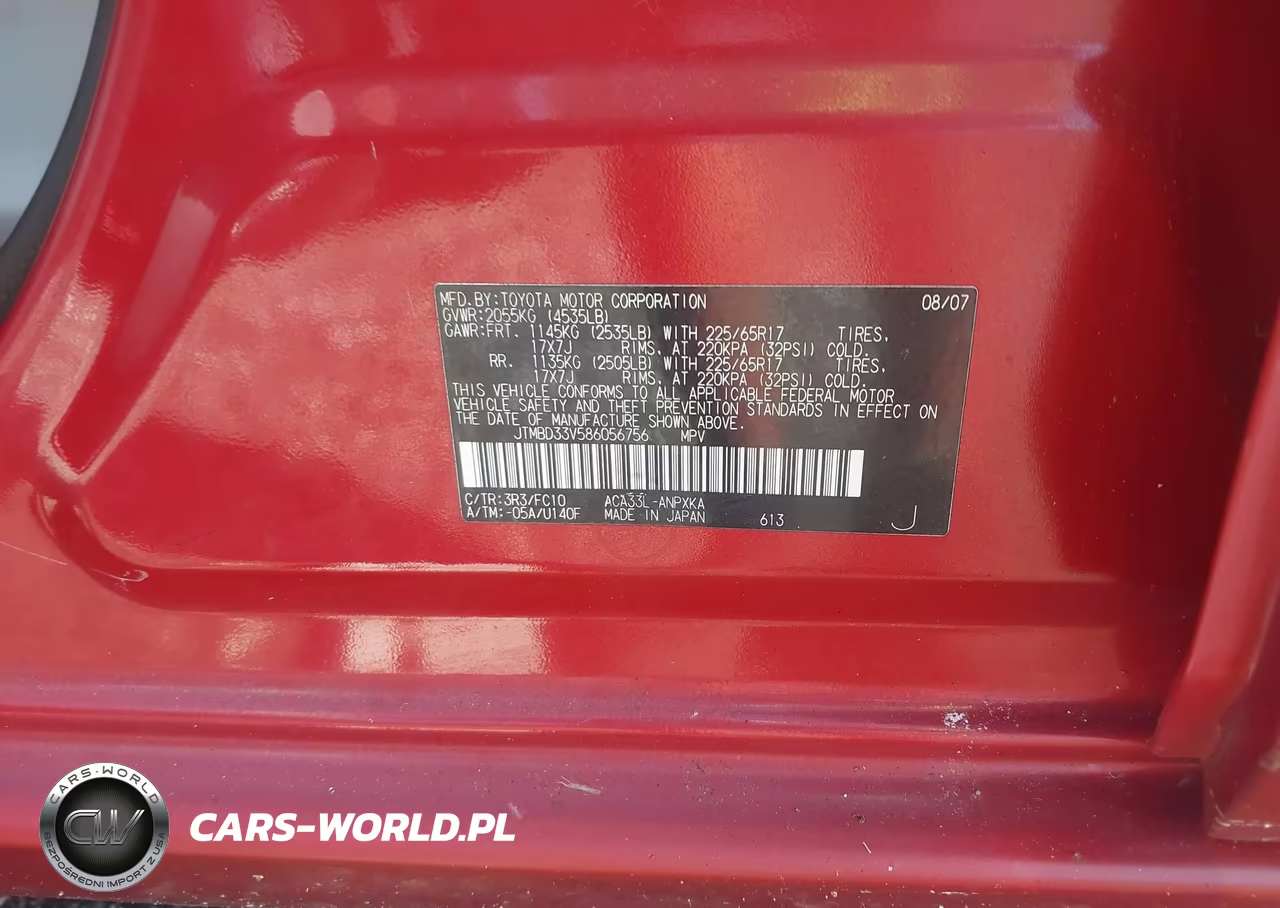 2008 Toyota Rav4 VIN:JTMBD33V586056756 - 9
