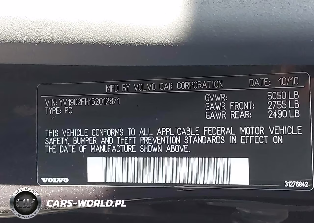 2011 Volvo S60 T6 VIN:YV1902FH1B2012871 - 9