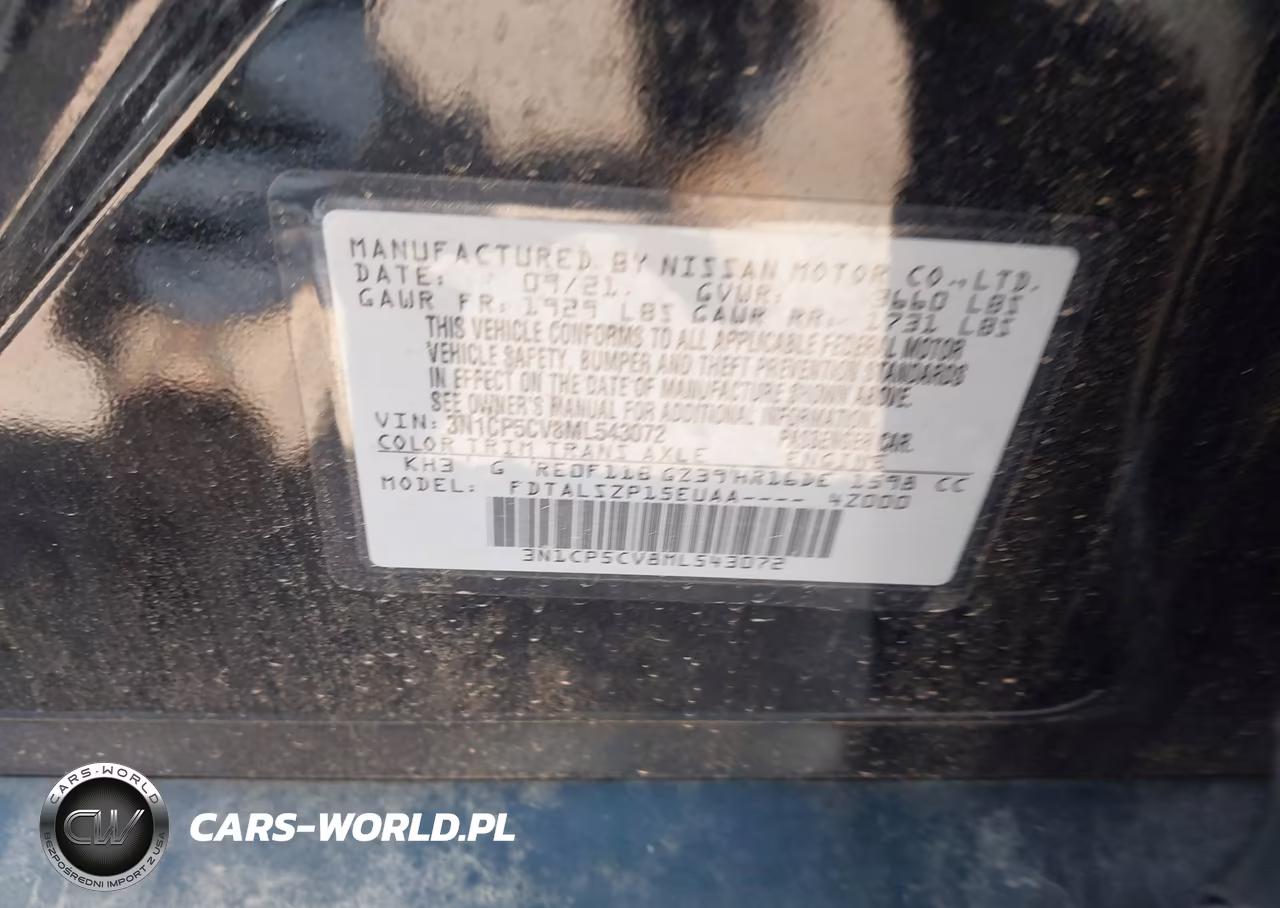 2021 Nissan Kicks Sv Xtronic Cvt VIN:3N1CP5CV8ML543072 - 9