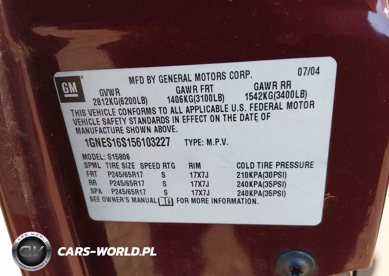 2005 Chevrolet Trailblazer Ext Ls VIN:1GNES16S156103227 - 9