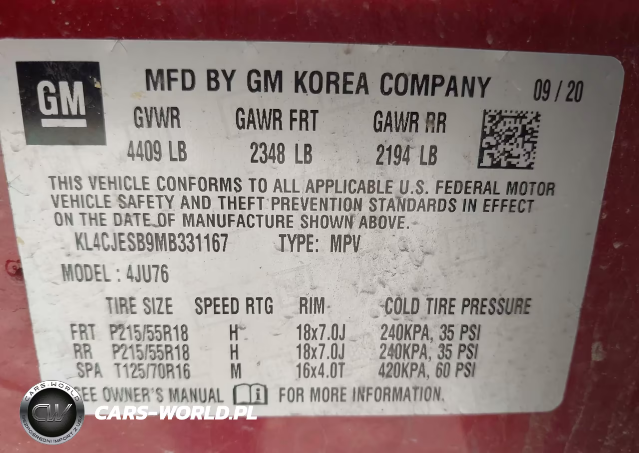 2021 Buick Encore Awd Preferred VIN:KL4CJESB9MB331167 - 9