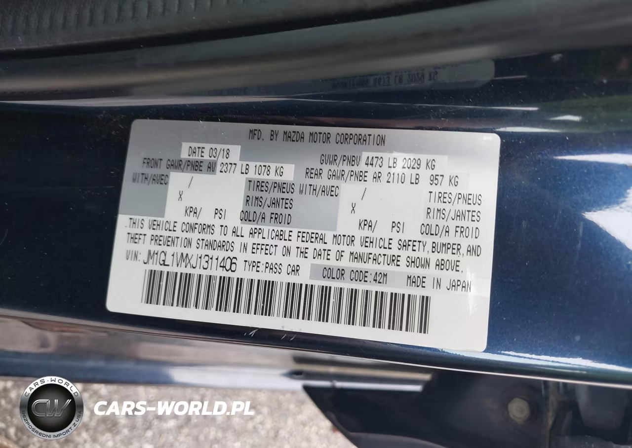 2018 Mazda Mazda6 Touring VIN:JM1GL1VMXJ1311406 - 9