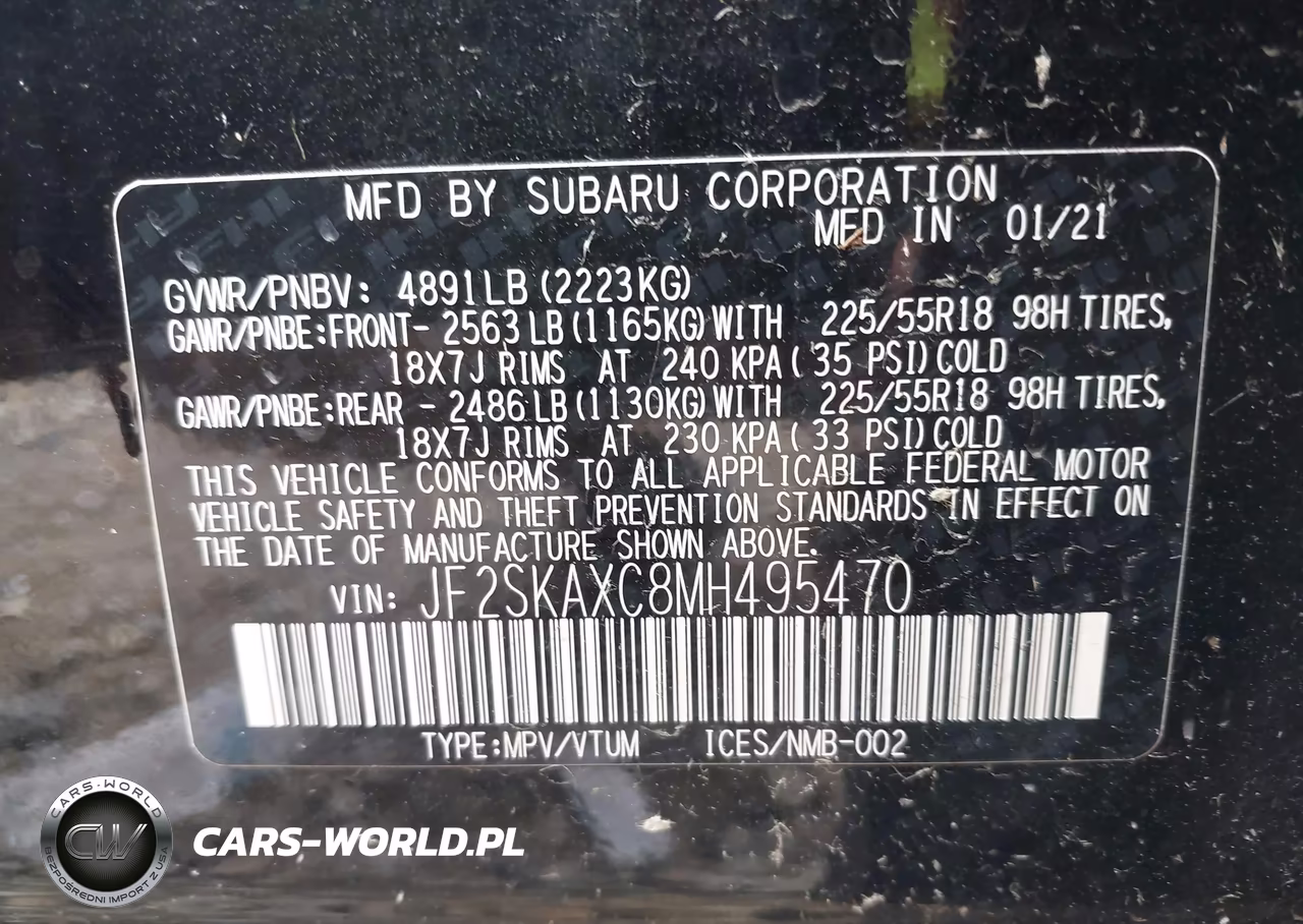 2021 Subaru Forester Touring VIN:JF2SKAXC8MH495470 - 9
