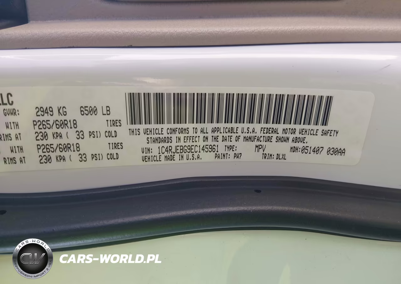 2014 Jeep Grand Cherokee Limited VIN:1C4RJEBG9EC145961 - 8