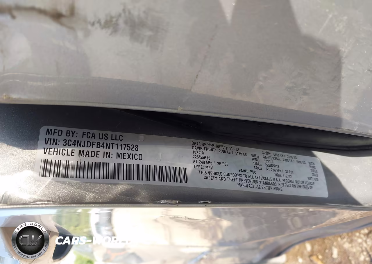 2022 Jeep Compass Latitude Lux 4X4 VIN:3C4NJDFB4NT117528 - 9