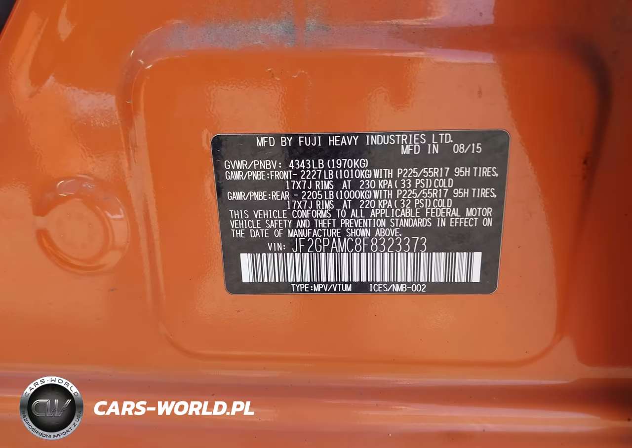 2015 Subaru Xv Crosstrek 2.0I Limited VIN:JF2GPAMC8F8323373 - 9