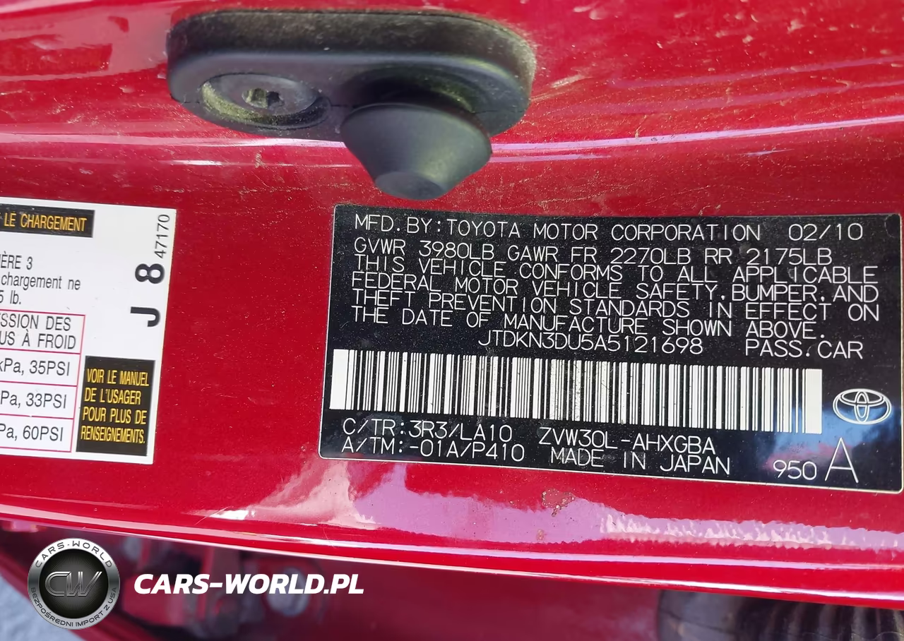 2010 Toyota Prius Iv VIN:JTDKN3DU5A5121698 - 9