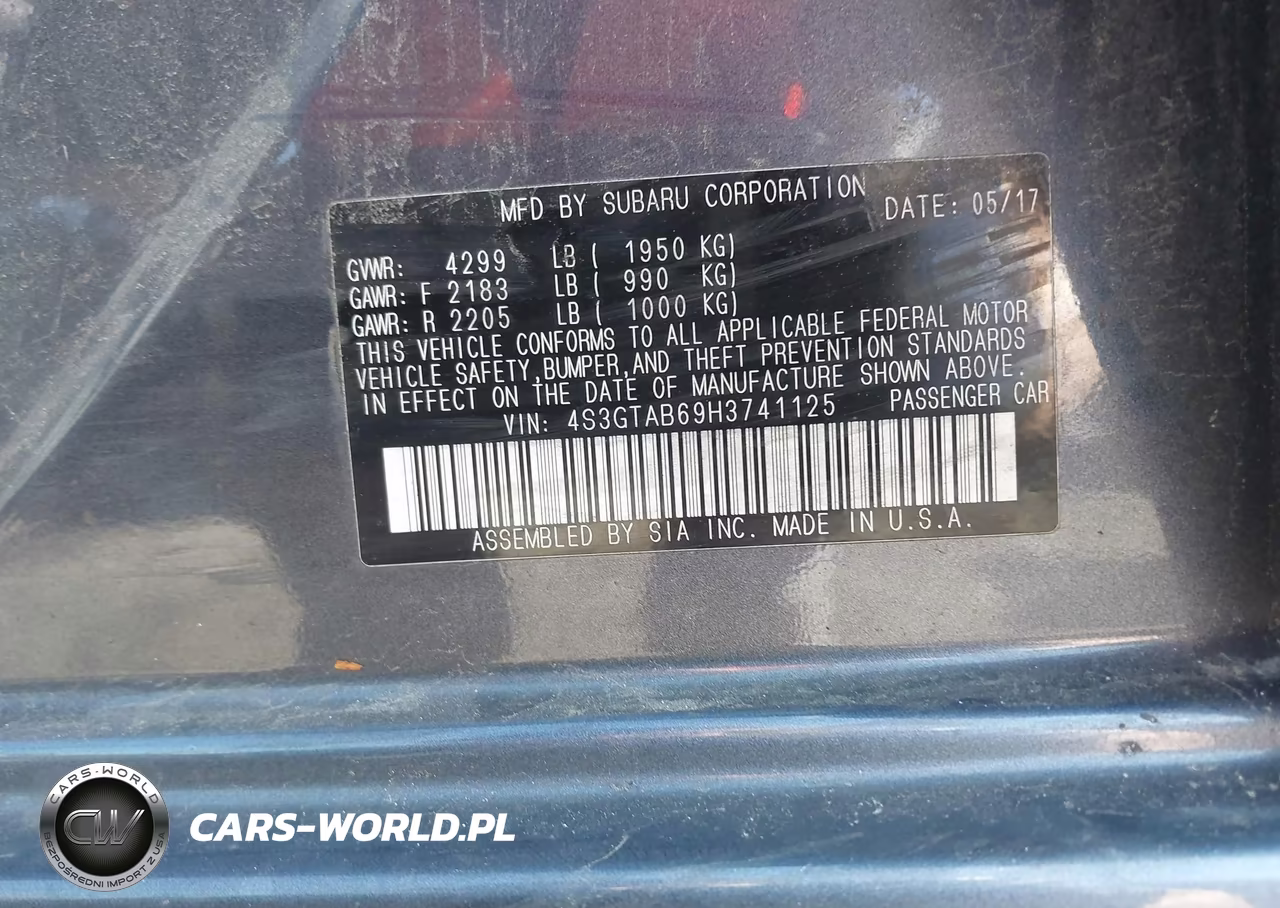2017 Subaru Impreza 2.0I Premium VIN:4S3GTAB69H3741125 - 9