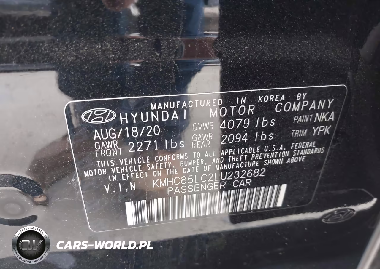 2020 Hyundai Ioniq Hybrid Sel VIN:KMHC85LC2LU232682 - 9