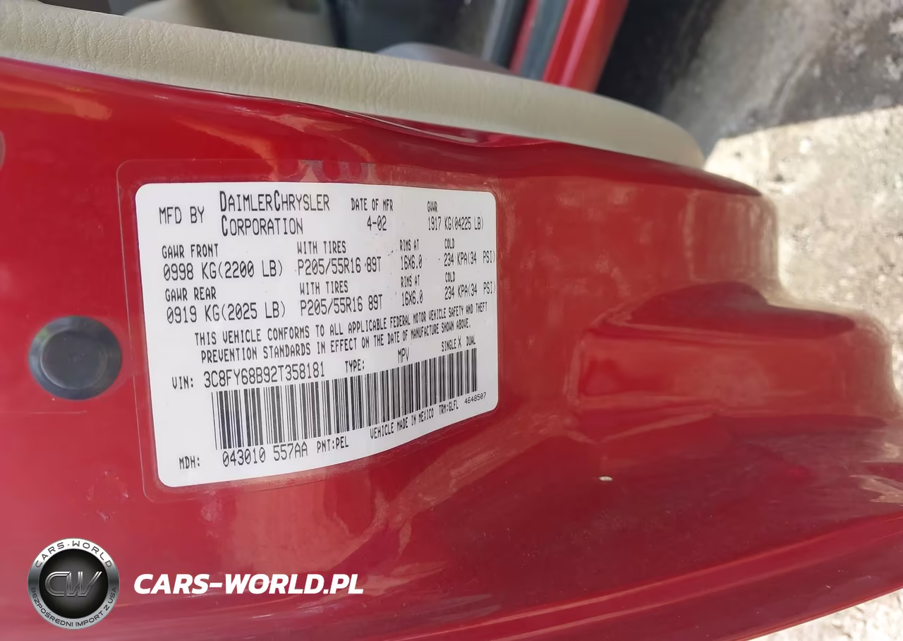 2002 Chrysler Pt Cruiser Limited VIN:3C8FY68B92T358181 - 9