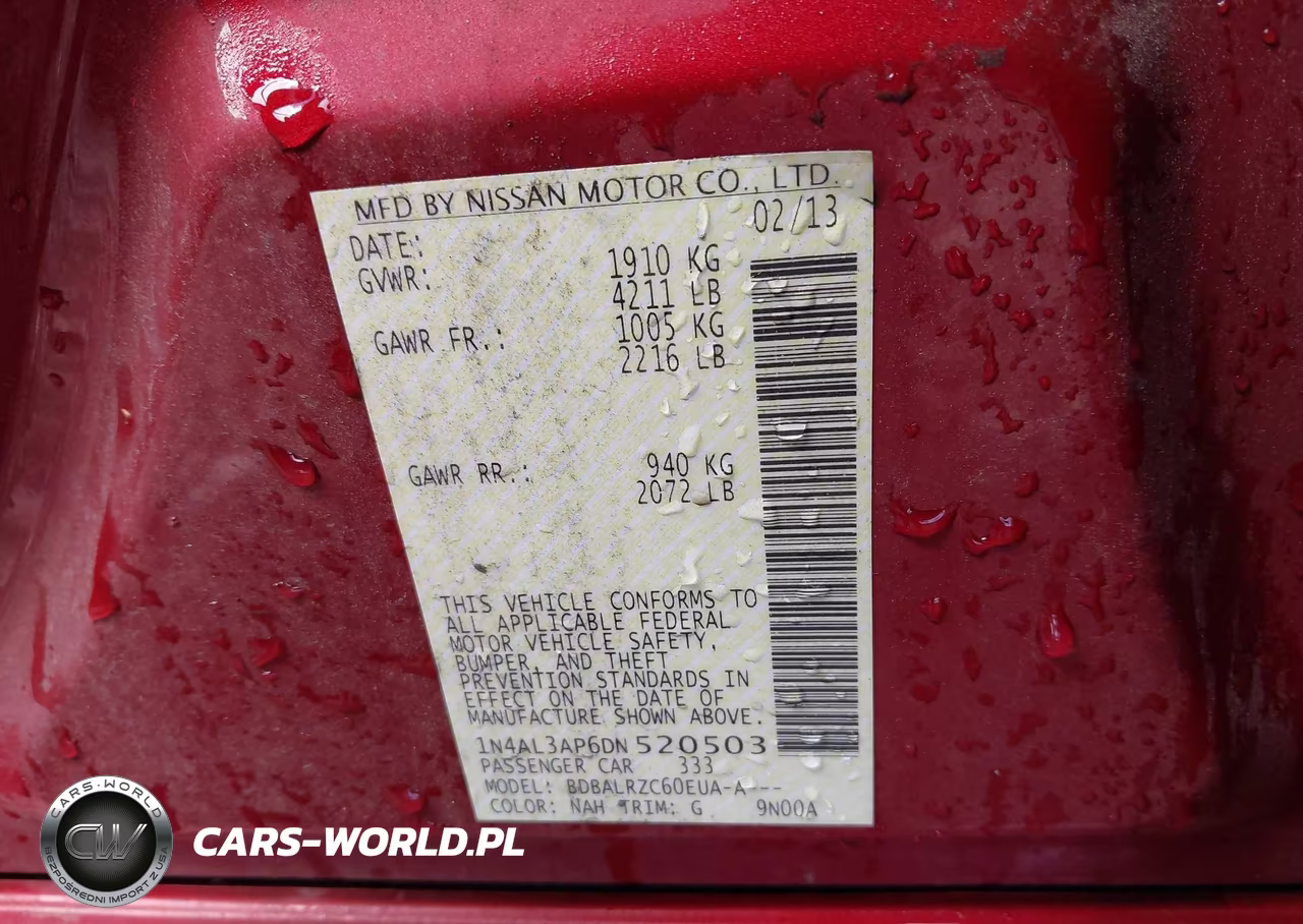 2013 Nissan Altima 2.5 S VIN:1N4AL3AP6DN520503 - 9