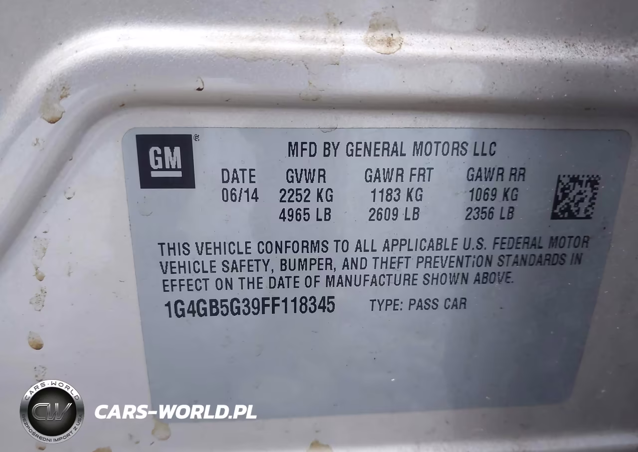 2015 Buick Lacrosse Leather VIN:1G4GB5G39FF118345 - 9