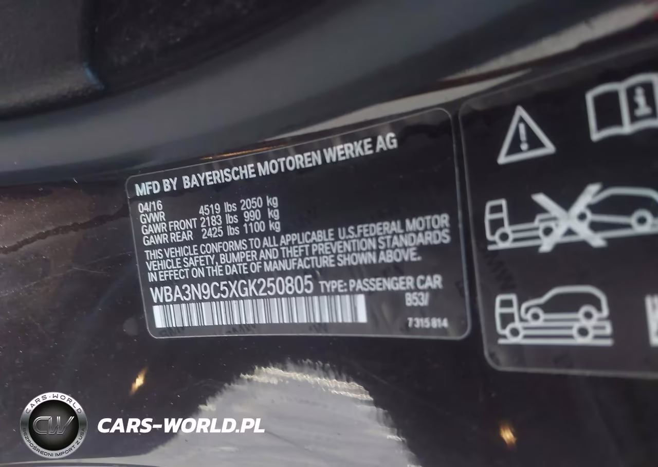 2016 BMW 428I xDrive VIN:WBA3N9C5XGK250805 - 9