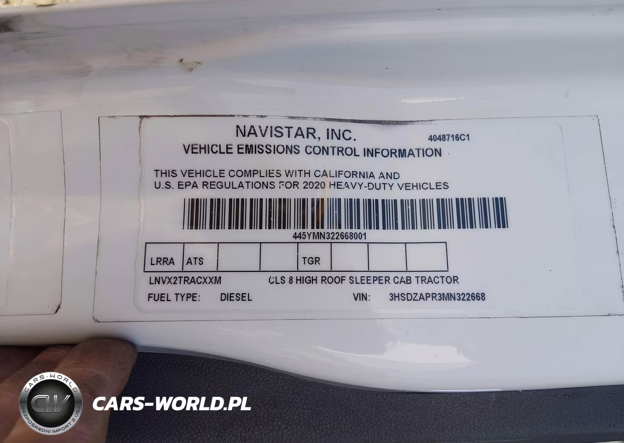 2021 International Lt VIN:3HSDZAPR3MN322668 - 9