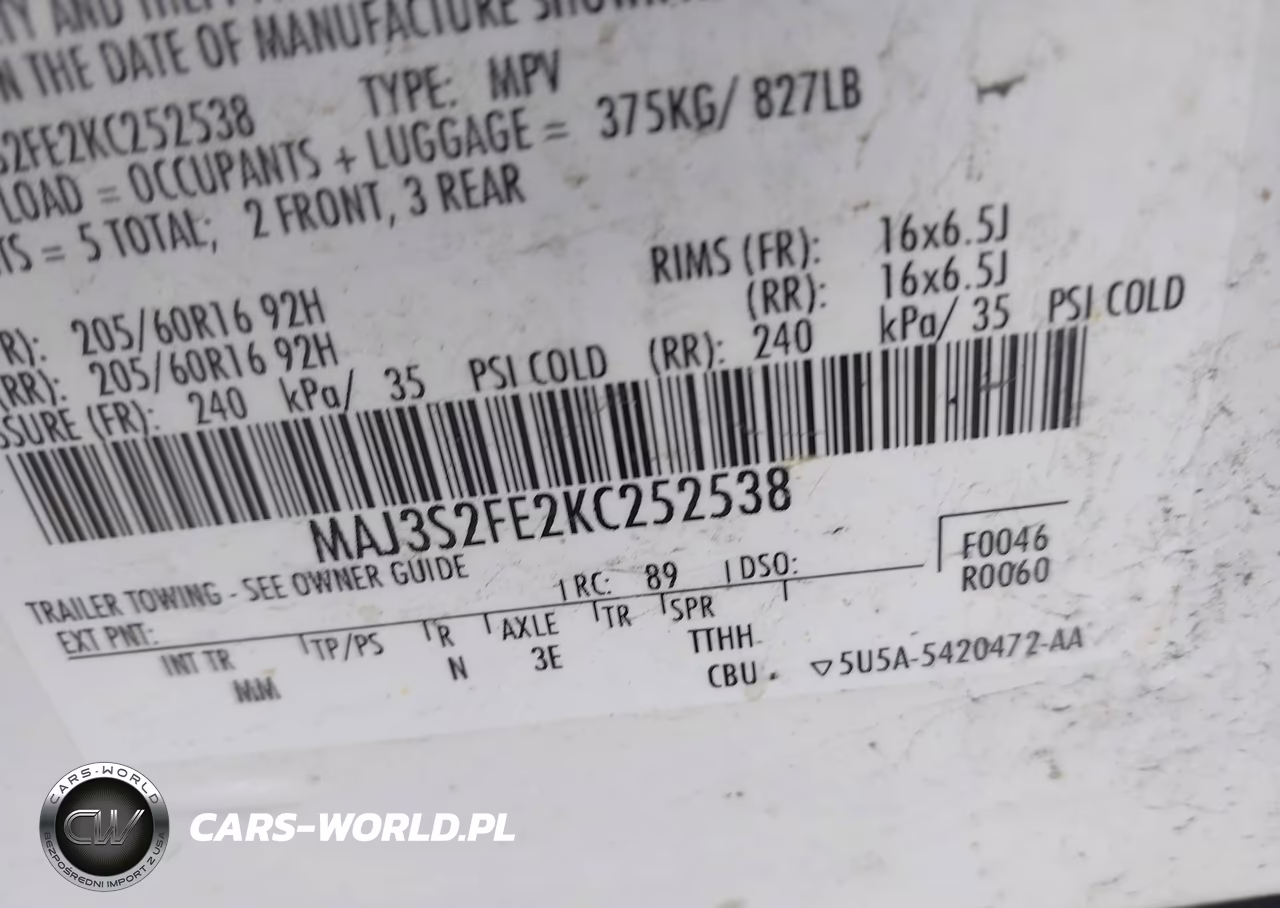 2019 Ford Ecosport S VIN:MAJ3S2FE2KC252538 - 9