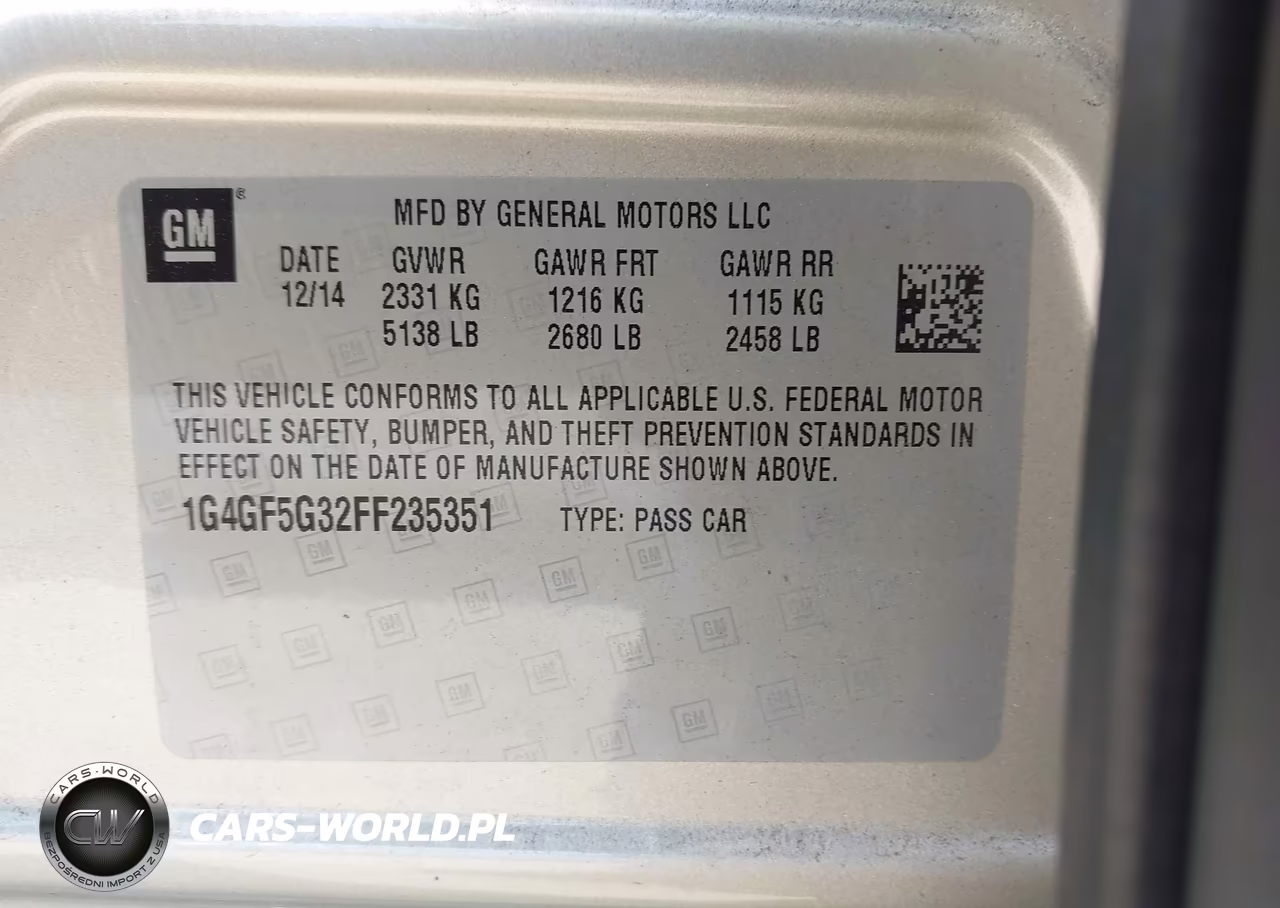 2015 Buick Lacrosse Premium Ii VIN:1G4GF5G32FF235351 - 9