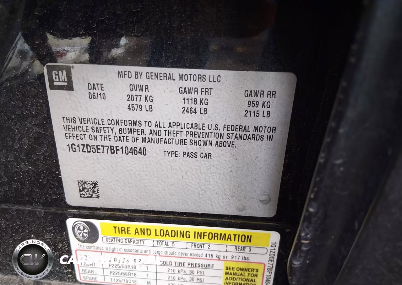 2011 Chevrolet Malibu 2Lt VIN:1G1ZD5E77BF104640 - 9