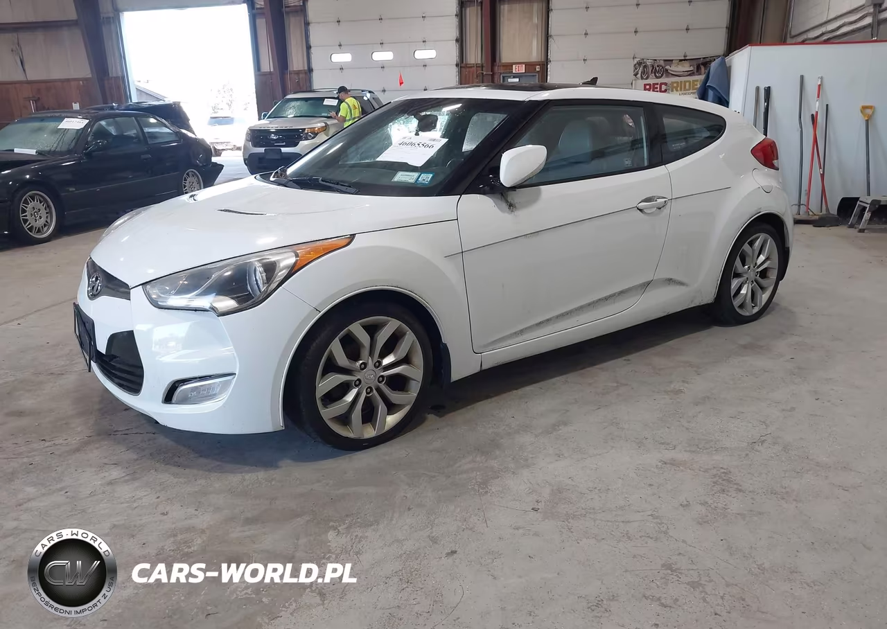 2013 Hyundai Veloster Base W-Gray VIN:KMHTC6AD7DU150531 - 2