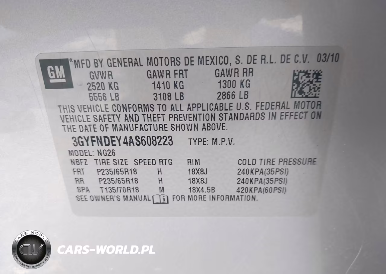 2010 Cadillac Srx Luxury Collection VIN:3GYFNDEY4AS608223 - 9