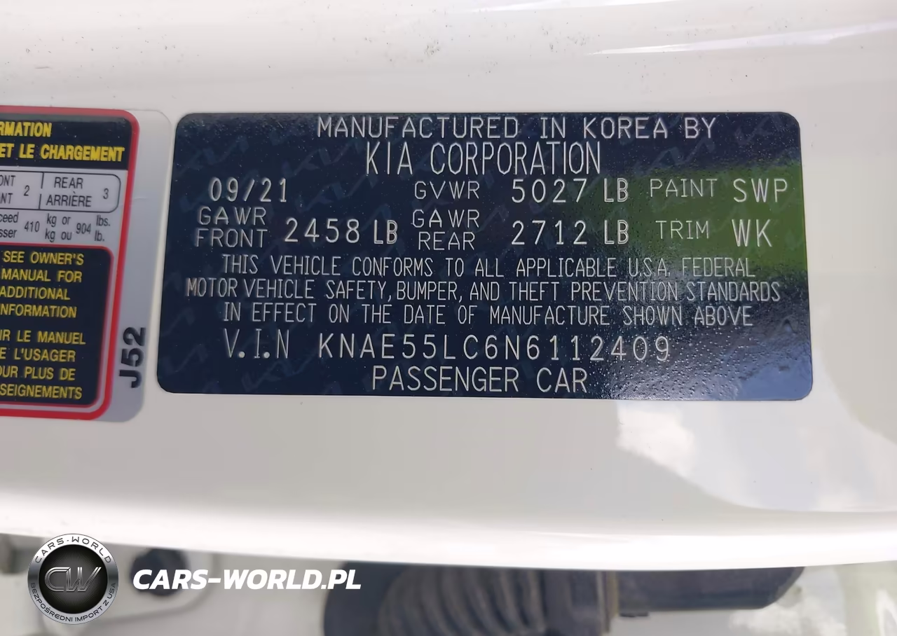 2022 Kia Stinger Gt2 VIN:KNAE55LC6N6112409 - 9