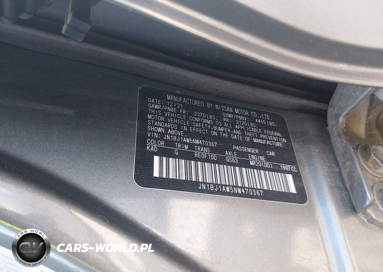 2022 Nissan Rogue Sport S Awd Xtronic Cvt VIN:JN1BJ1AW5NW470367 - 9
