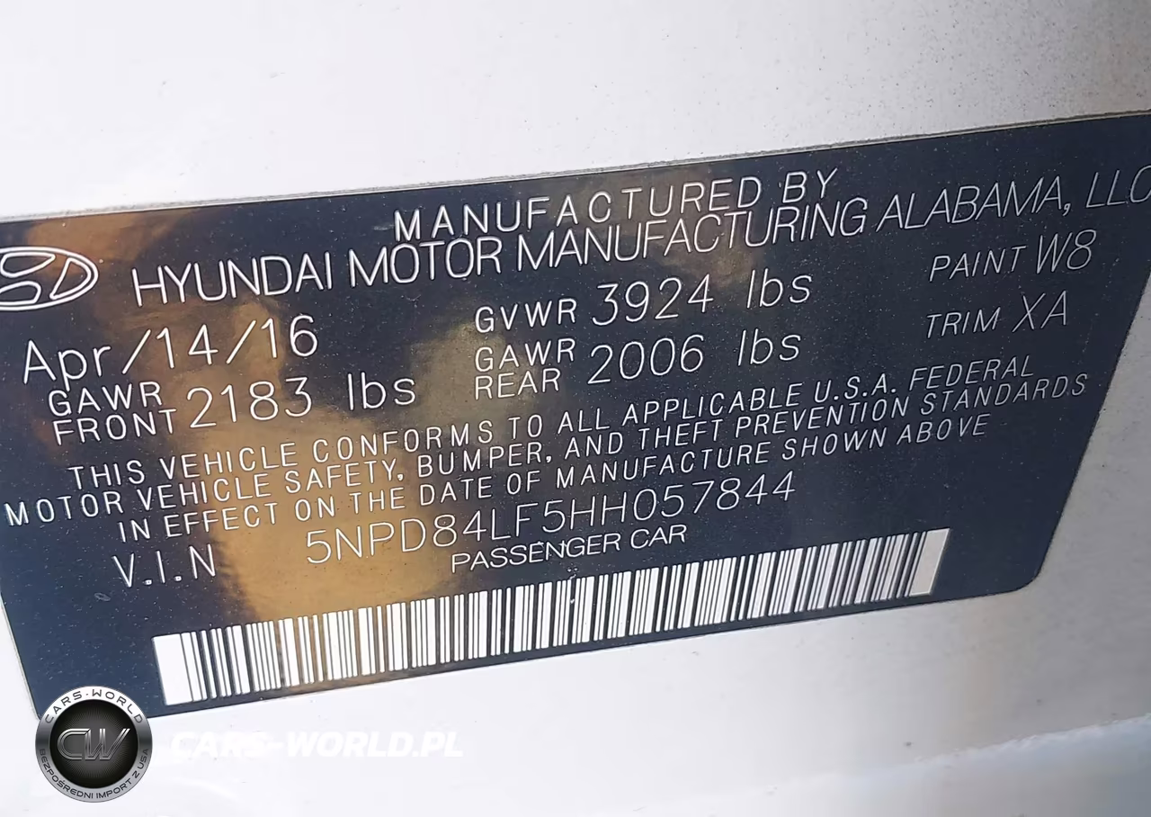 2017 Hyundai Elantra Se VIN:5NPD84LF5HH057844 - 9