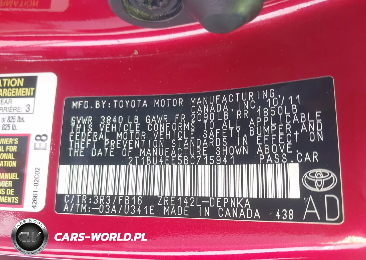 2011 Toyota Corolla Le VIN:2T1BU4EE5BC715941 - 9