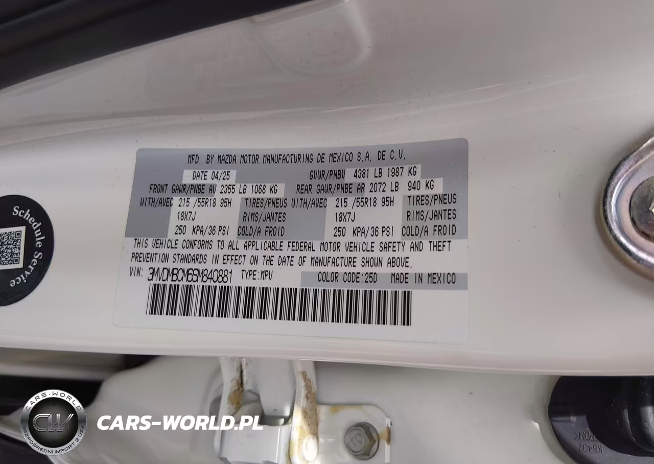 2025 Mazda Cx-30 2.5 S Preferred Package VIN:3MVDMBCM6SM840881 - 9