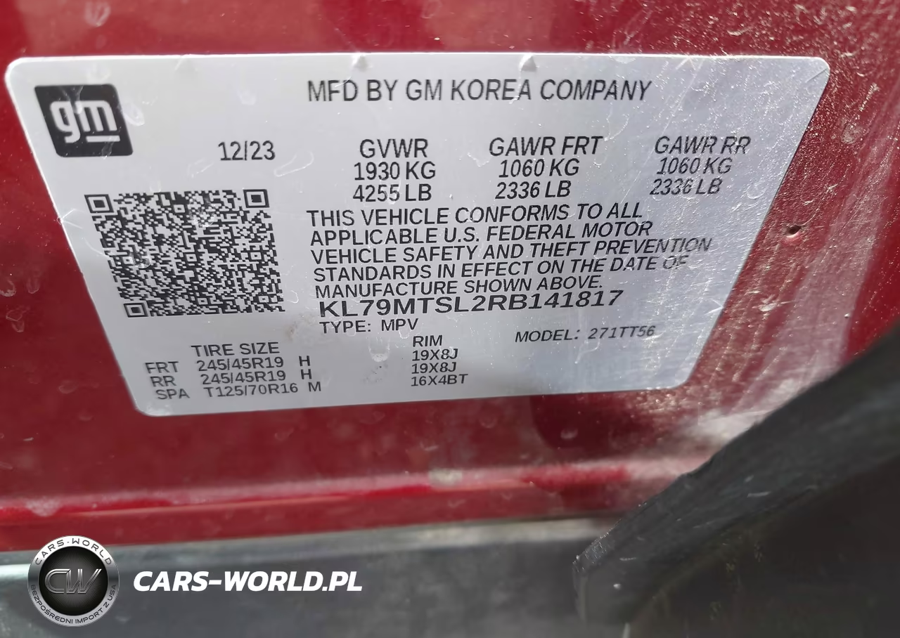 2024 Chevrolet Trailblazer Fwd Rs VIN:KL79MTSL2RB141817 - 9