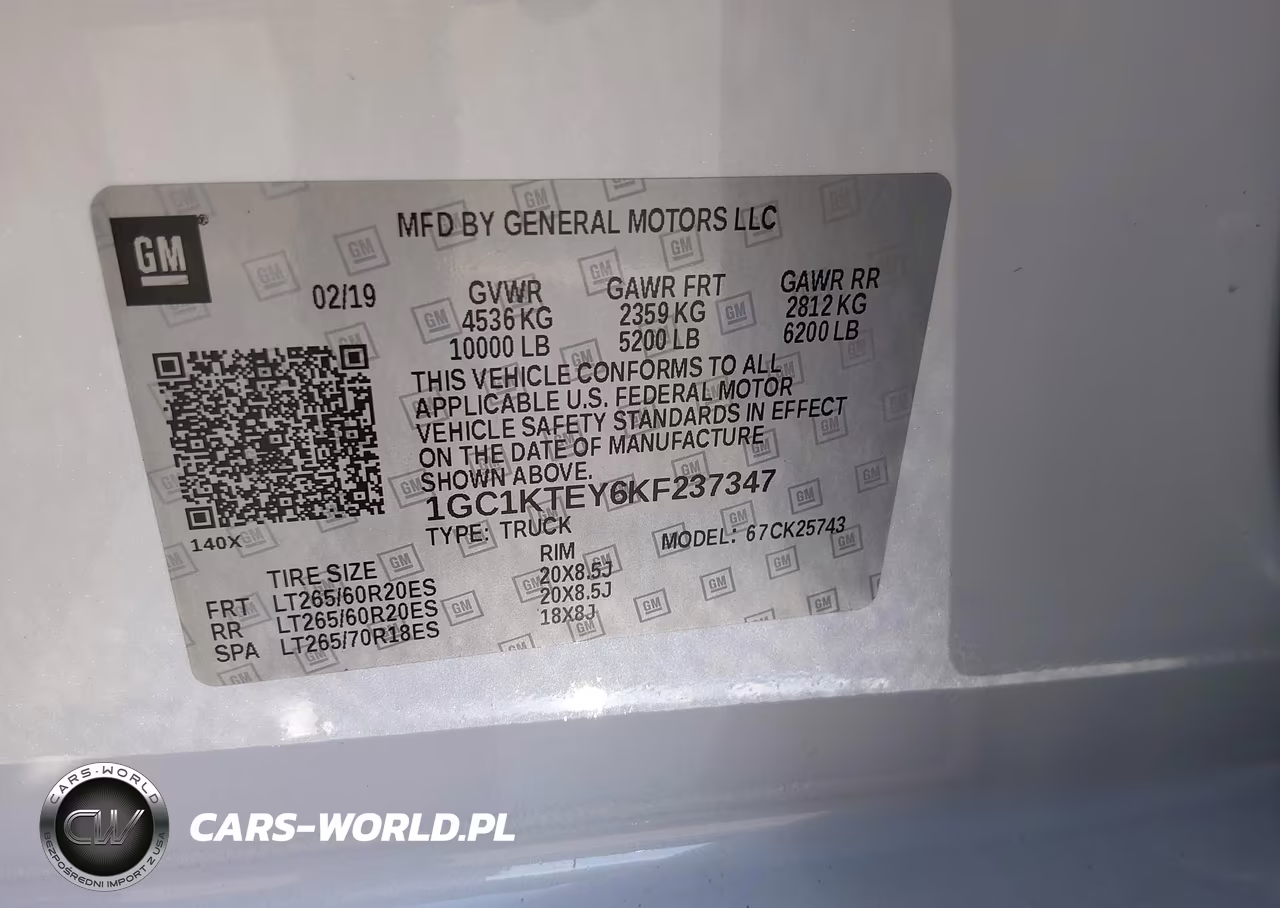 2019 Chevrolet Silverado 2500Hd Ltz VIN:1GC1KTEY6KF237347 - 9