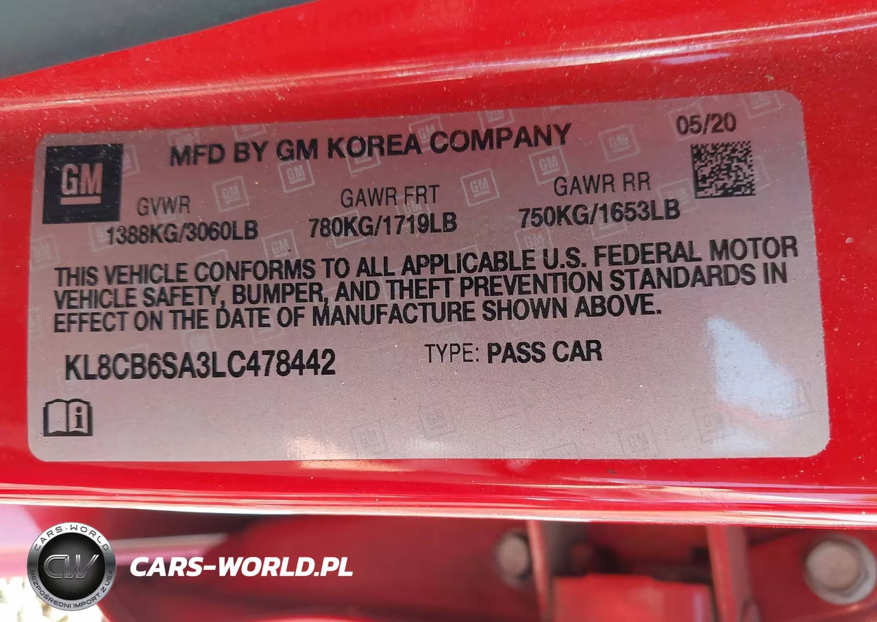 2020 Chevrolet Spark Fwd Ls Automatic VIN:KL8CB6SA3LC478442 - 9