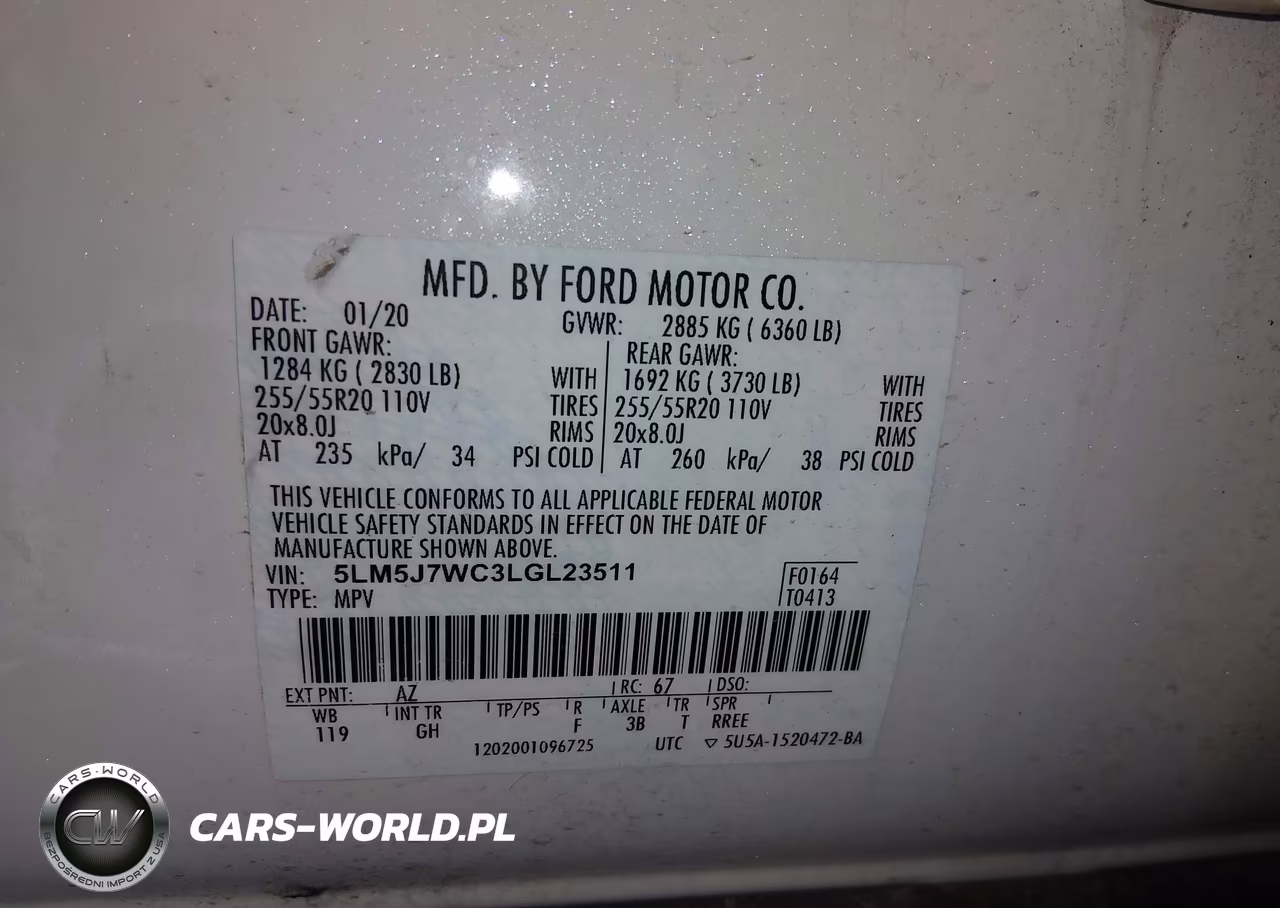 2020 Lincoln Aviator Reserve VIN:5LM5J7WC3LGL23511 - 9