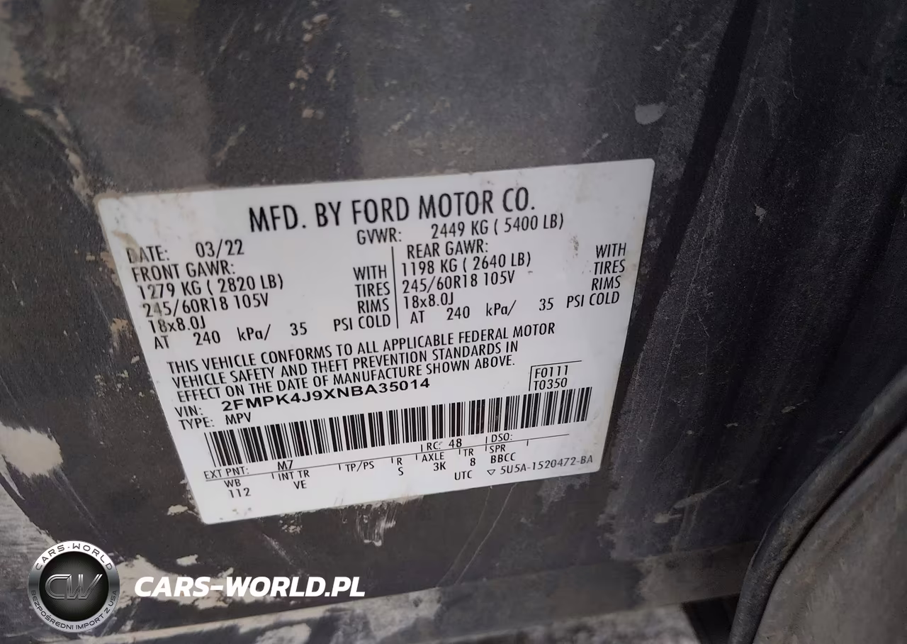 2022 Ford Edge Sel VIN:2FMPK4J9XNBA35014 - 9
