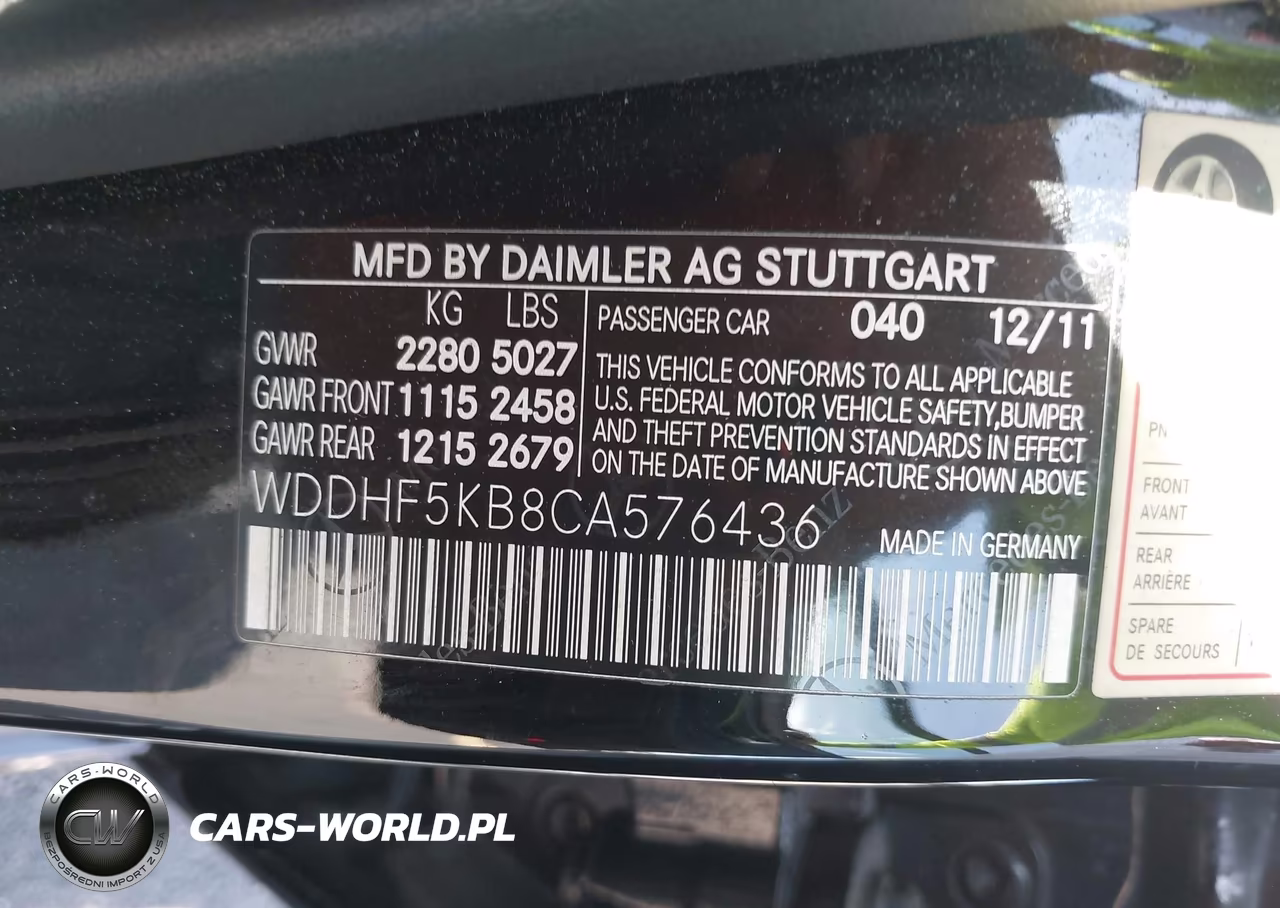 2012 Mercedes-Benz E 350 VIN:WDDHF5KB8CA576436 - 9