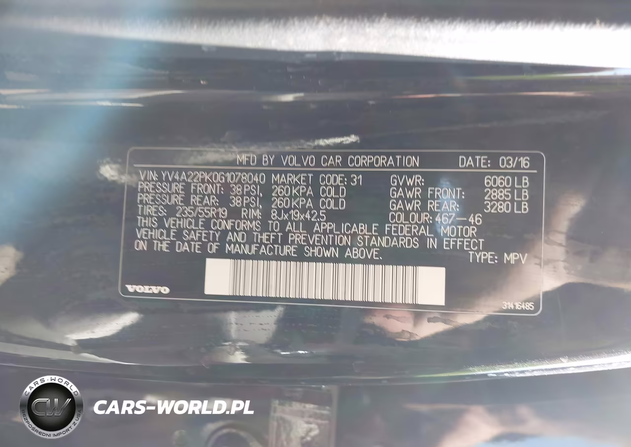 2016 Volvo Xc90 T6 Momentum VIN:YV4A22PK0G1078040 - 9